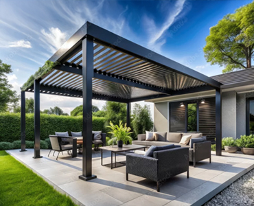Moderne Terrassenüberdachung